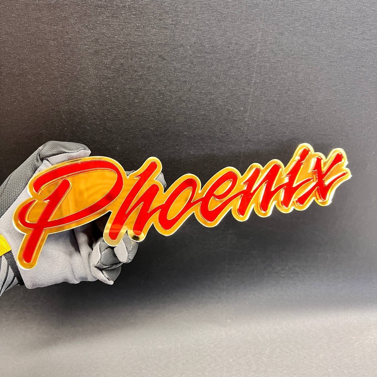 Phoenix 3D Car Badge Fender Emblem – Grille Holder Acrylic Car Decal 1PC