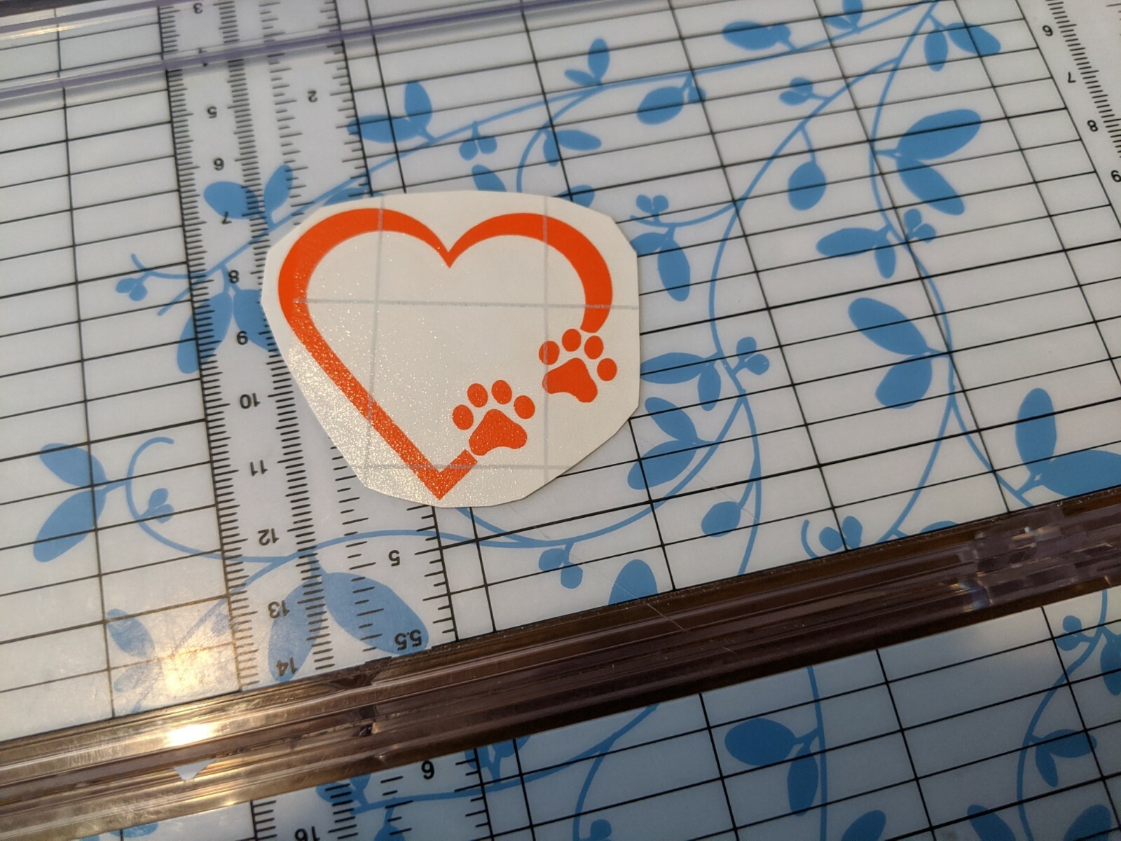 PAW PRINT HEART 2" Die cut Vinyl Decal – Car Window Sticker PUPPY I LOVE MY DOG