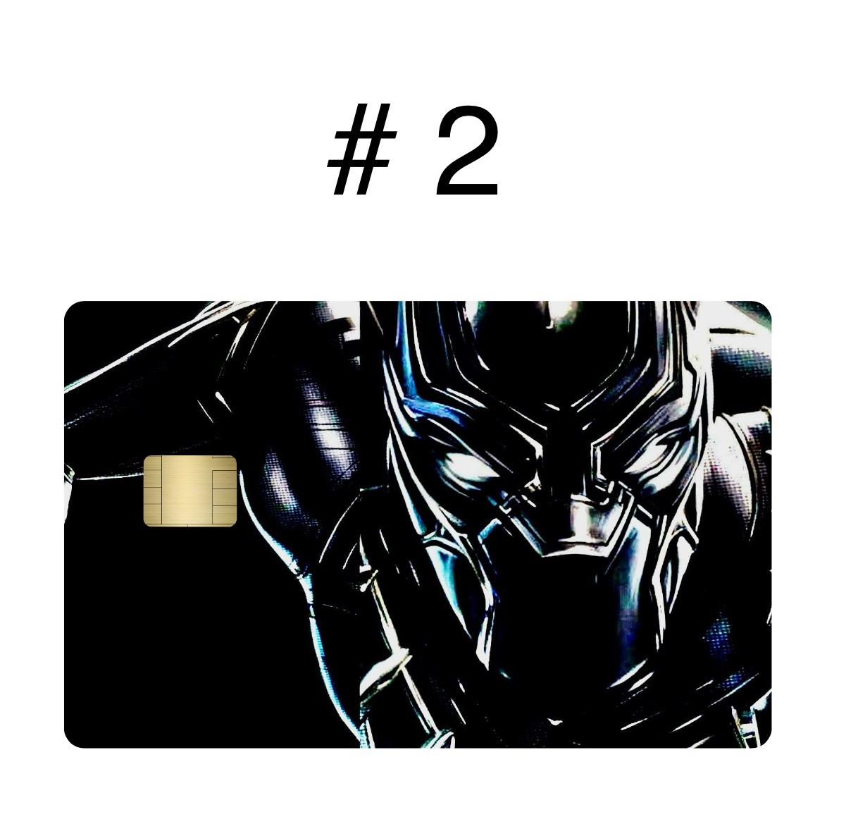2 Black Panther Premium Print Bank Card Vinyl Skins Small Chip. Choose Any 2