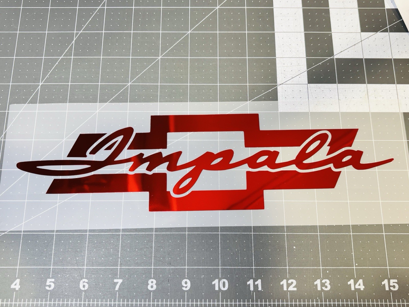 Custom Impala Chevy Bowtie Die Cut Vinyl Decal DOESN'T FIT EMBLEMS (Style 1)