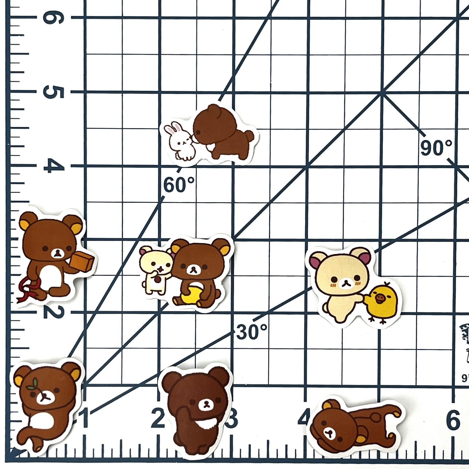Kawaii Bear Sticker Lot Cute Animals Decal Pack Laptop Scrapbook Journal Decor