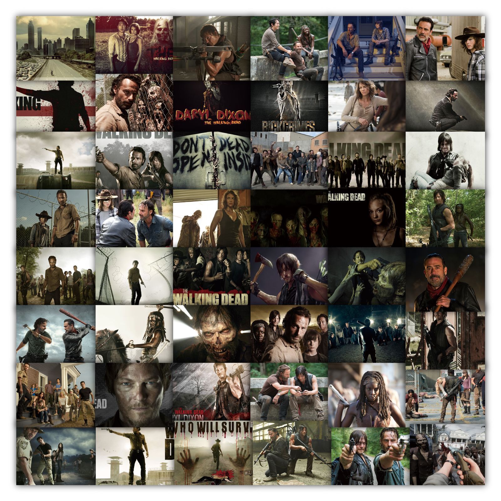 100Pcs The Walking Dead Sticker for Kids Teens Girls Scrapbooking Water Bottles