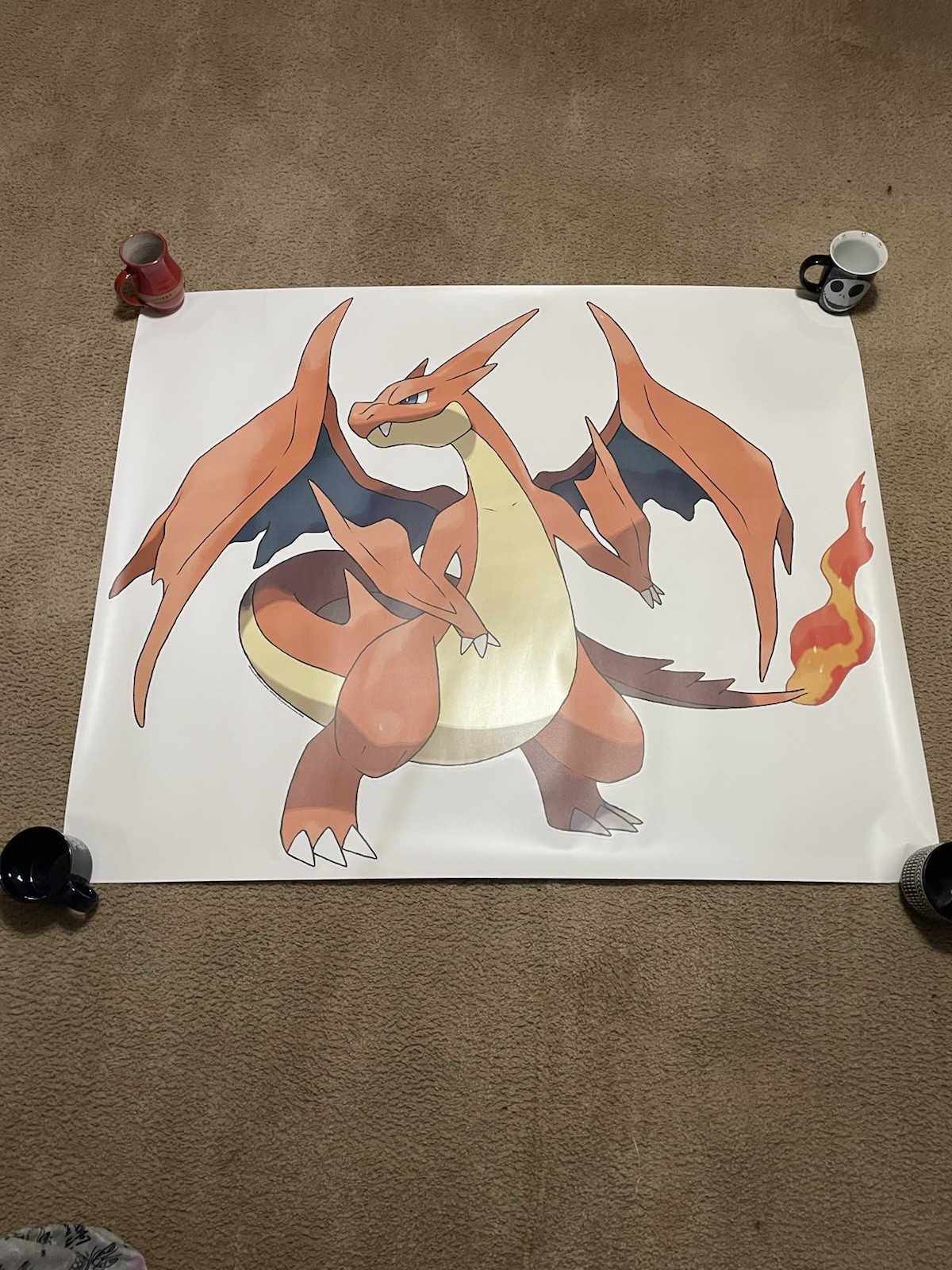 Pokémon TCG Mega Charizard Y Marketing Kit Vinyl Decal Mega Evolution 41" X 49"