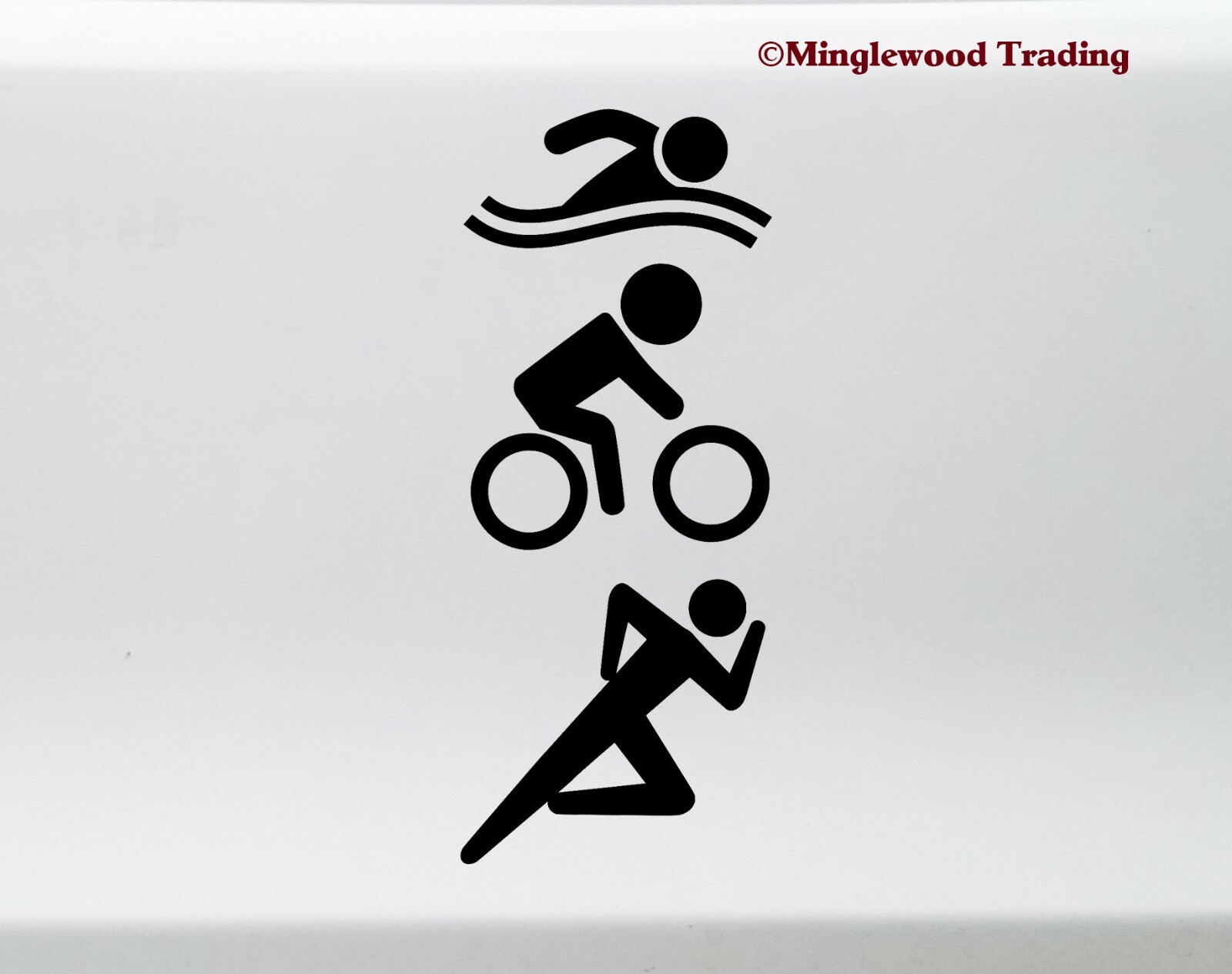 Swim Bike Run Vinyl Decal V1 – Triathlon Race Triathlete Sport – Die Cut Sticker