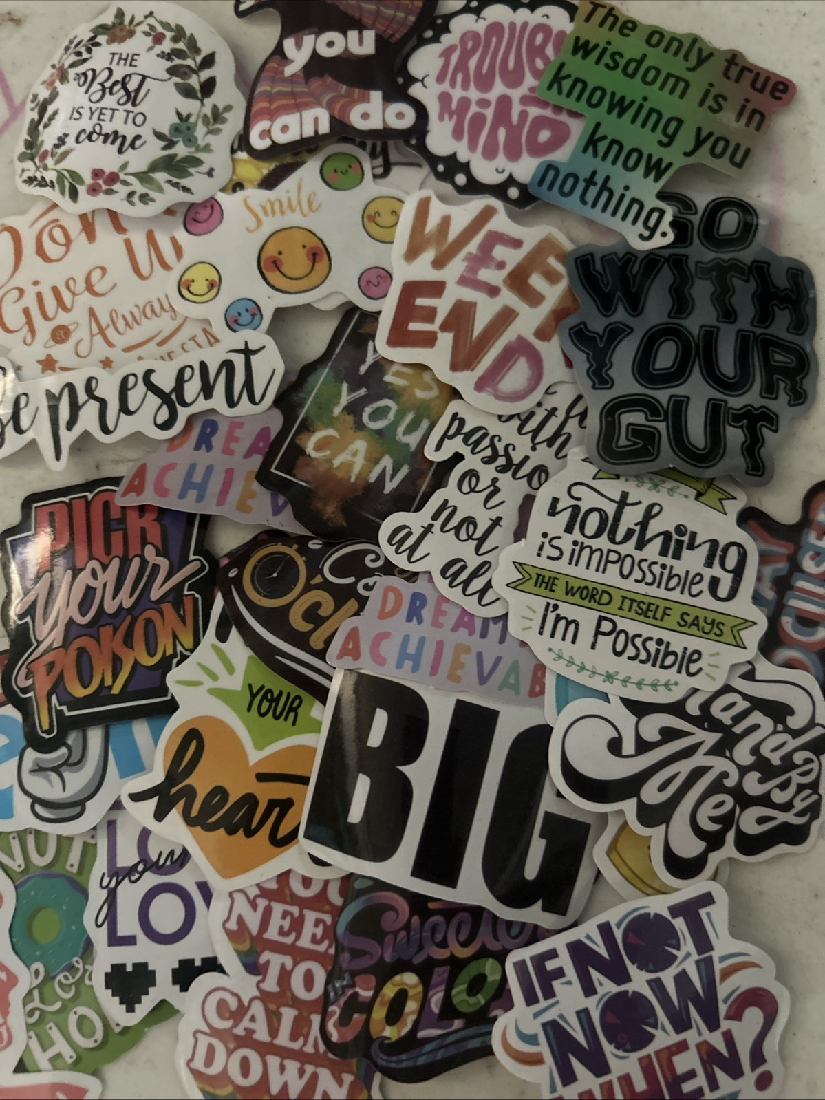 Stickers Pack of 30 ~positive affirmations and phrases