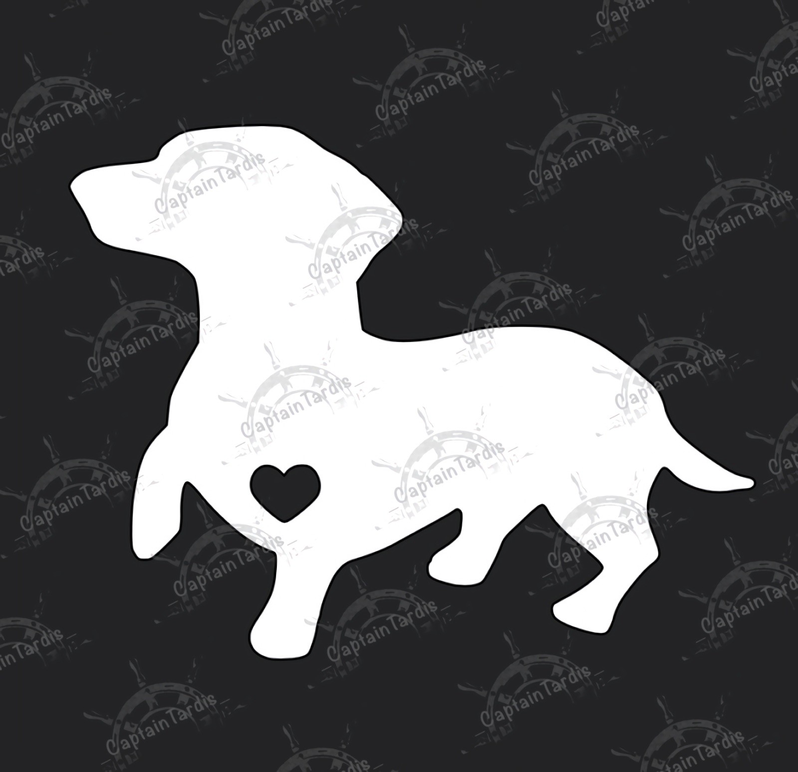 Dachshund Heart – Vinyl Decal – Made To Order