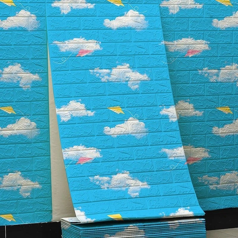 Brick Wall Sticker Self-Adhesive Wallpaper 3D Tile Foam Panel Waterproof Sticker