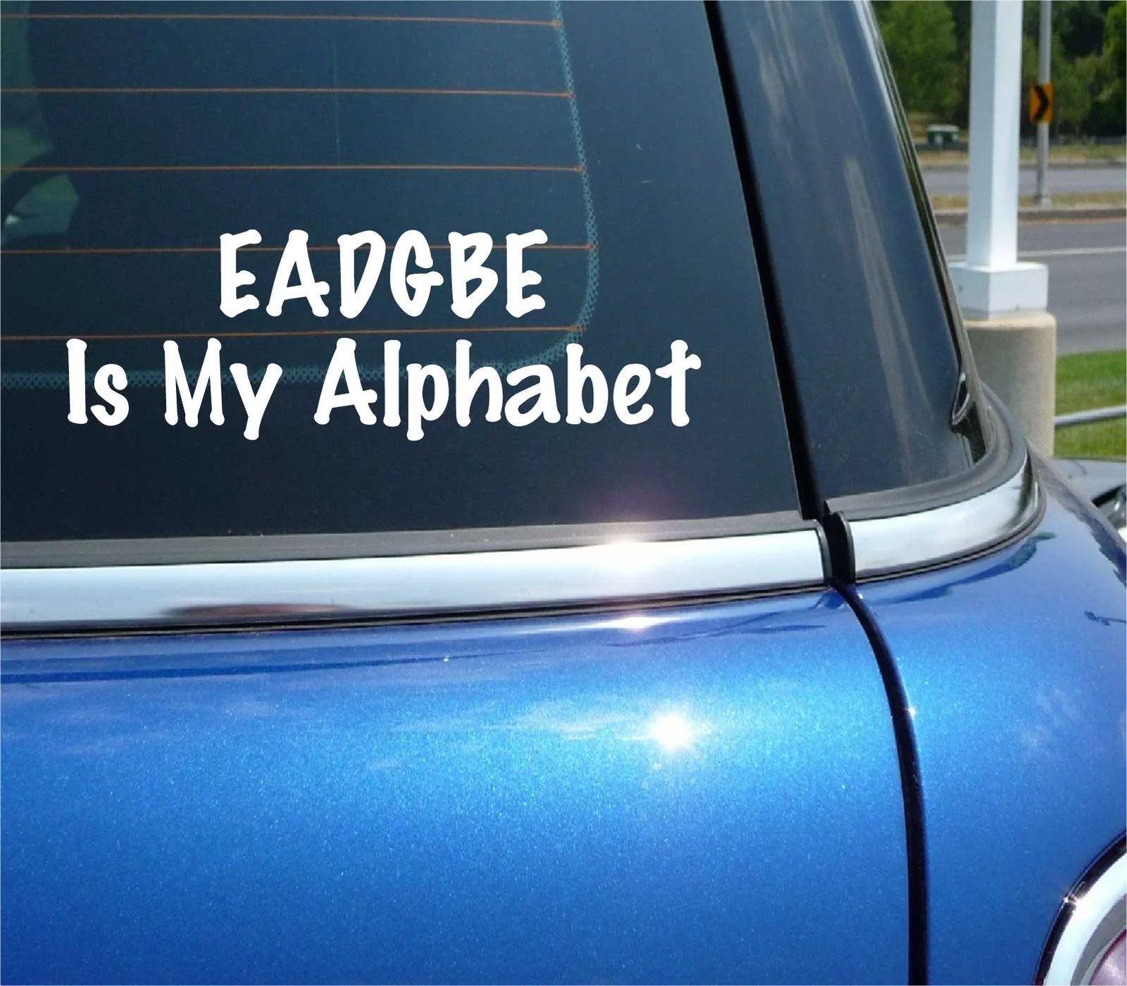 EADGBE IS MY ALPHABET MUSIC SCALE NOTES BAND TEACHER DECAL STICKER MUSICIAN CAR