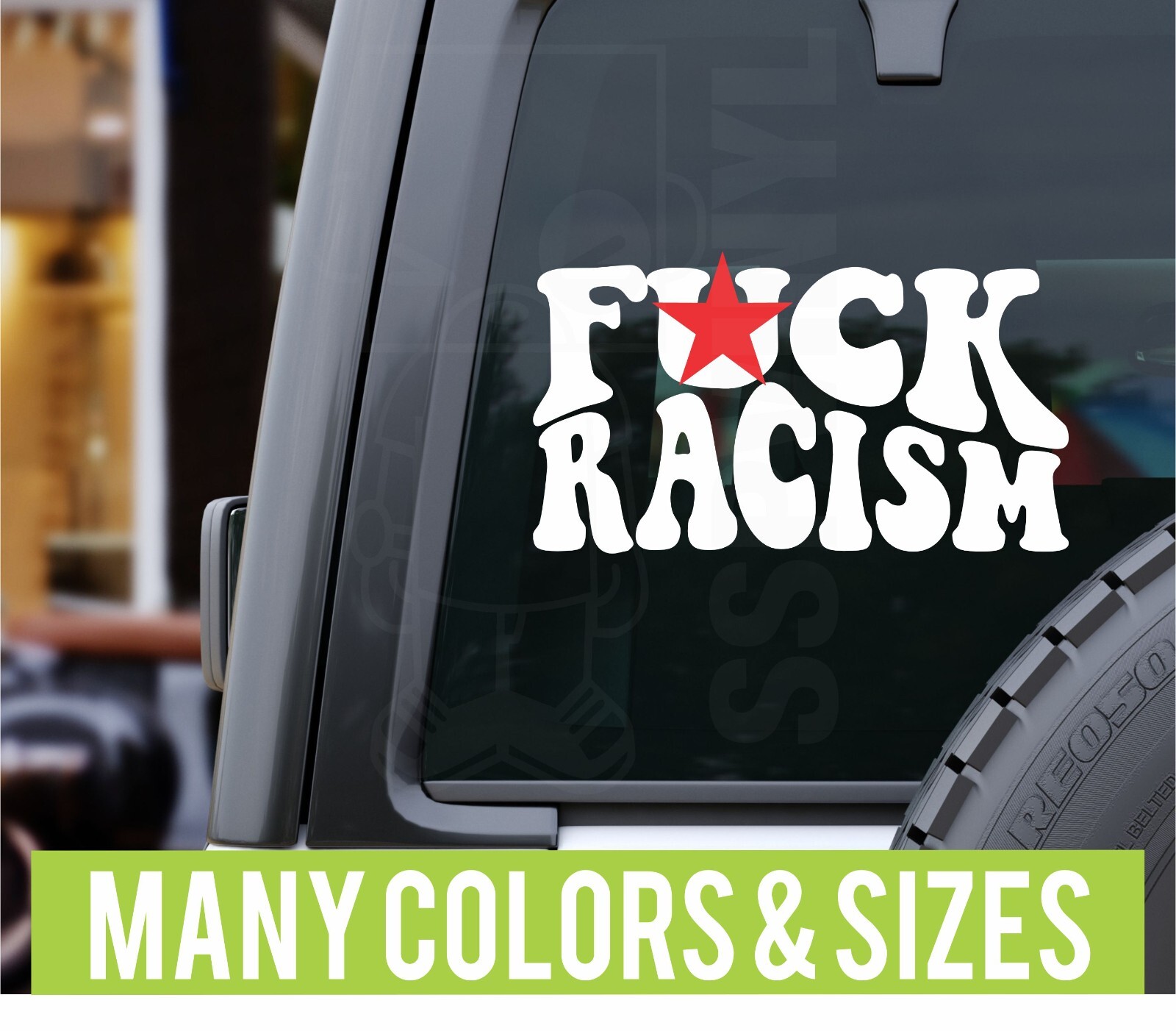 F Racism Anti Trump Ice Car Planner Laptop Vinyl Decal Sticker