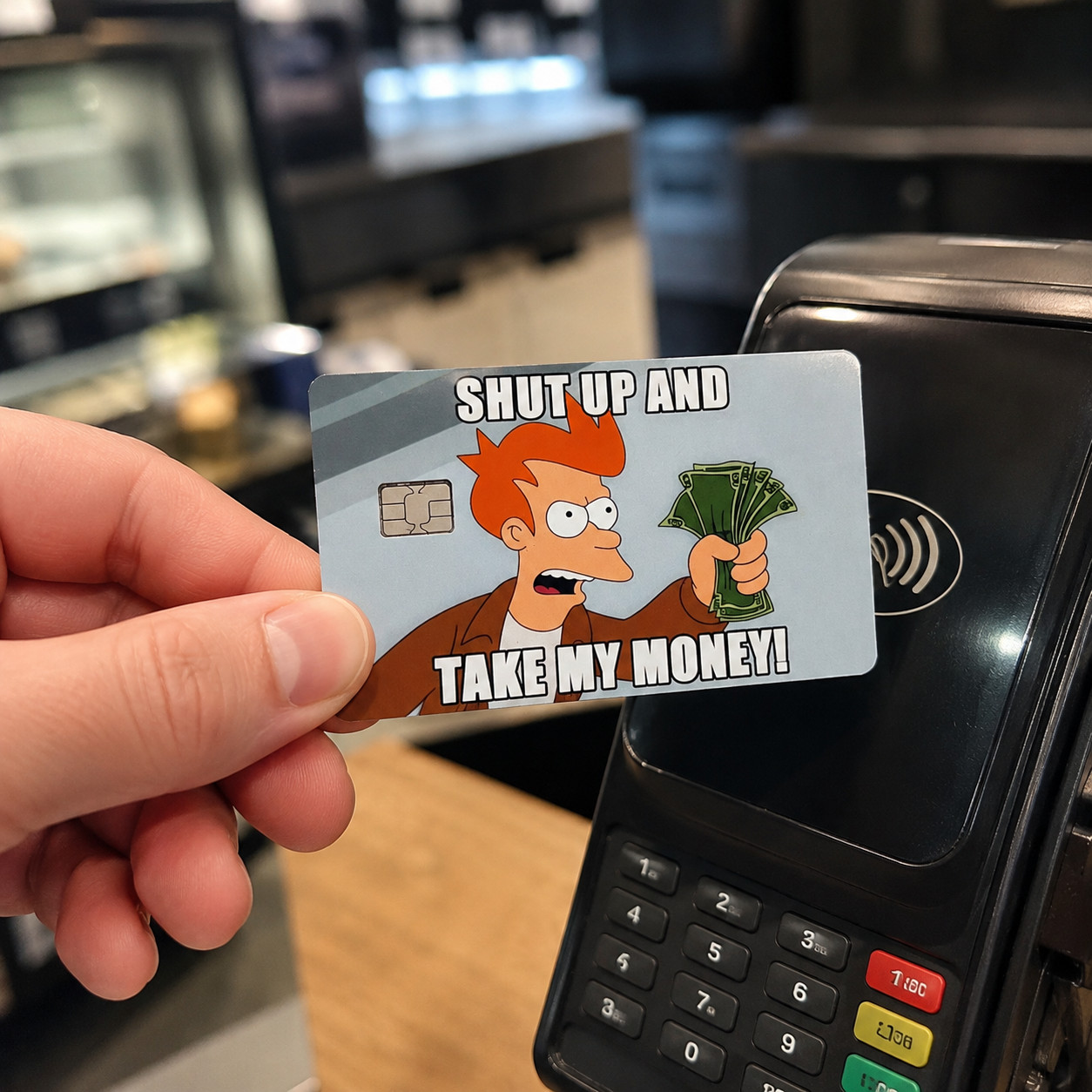 Futurama Credit Debit Card Skin Sticker Chip Funny Decal – 2 Pack
