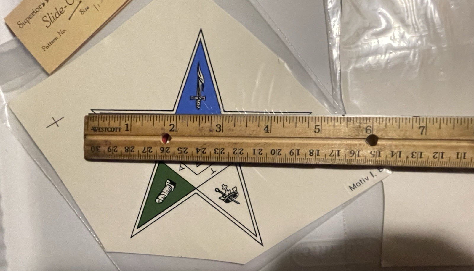 Order of the Eastern Star Superior Decals Lot of 2 Maryland China Company.