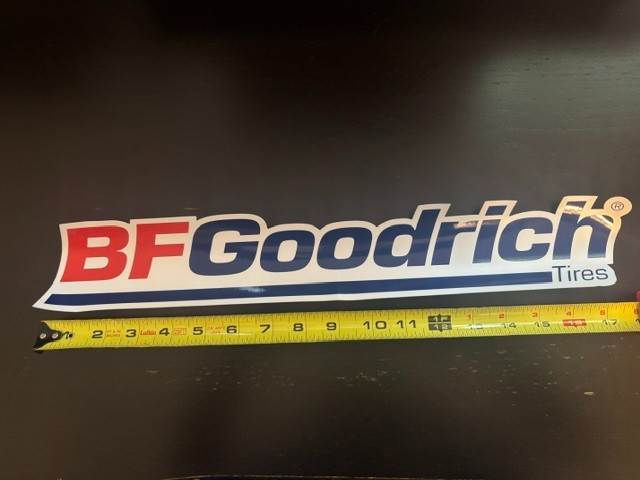 BF Goodrich Sticker Large 17"x3" Car Bike OFFROAD RACING Motocross MX ATV