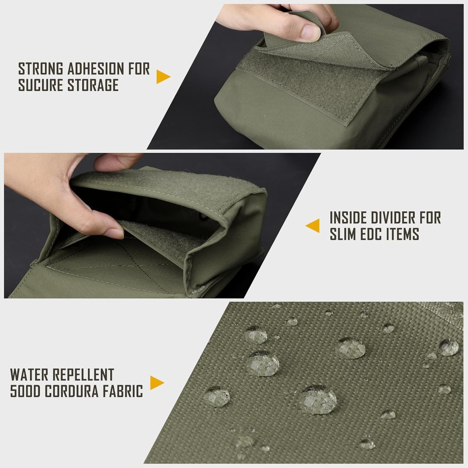 Tactical Molle GP Pouch with 2 Mag Inserts – Utility EDC & Small Tool Bag
