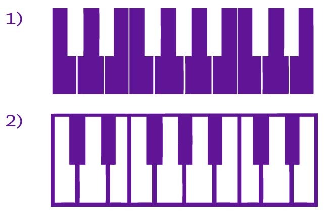 Piano Keyboard Keys Musical Instrument Vinyl Wall Sticker Decal