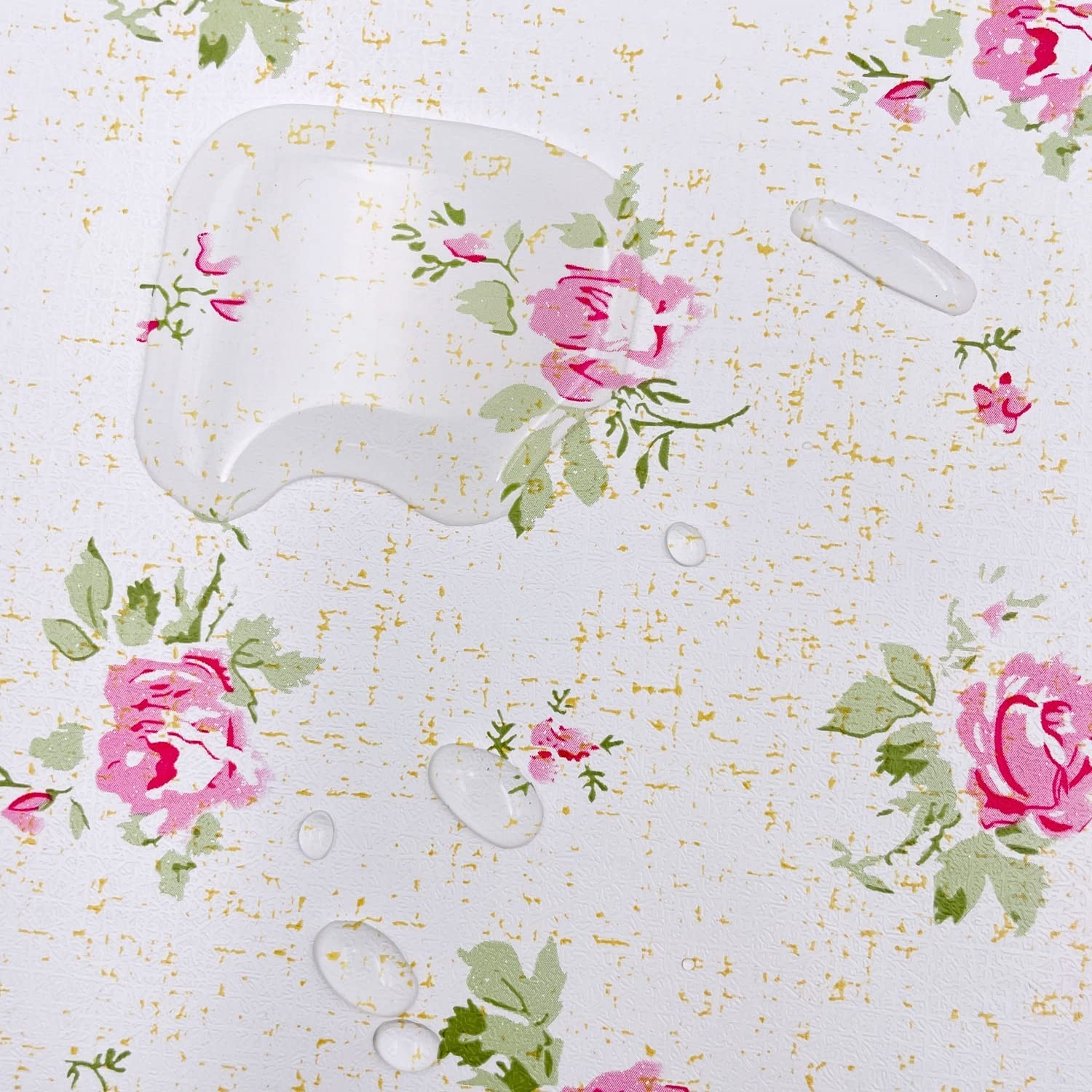 32.8ft Roll Pink Rose Shelf Liner Peel and Stick Wallpaper Revamp Furniture W…