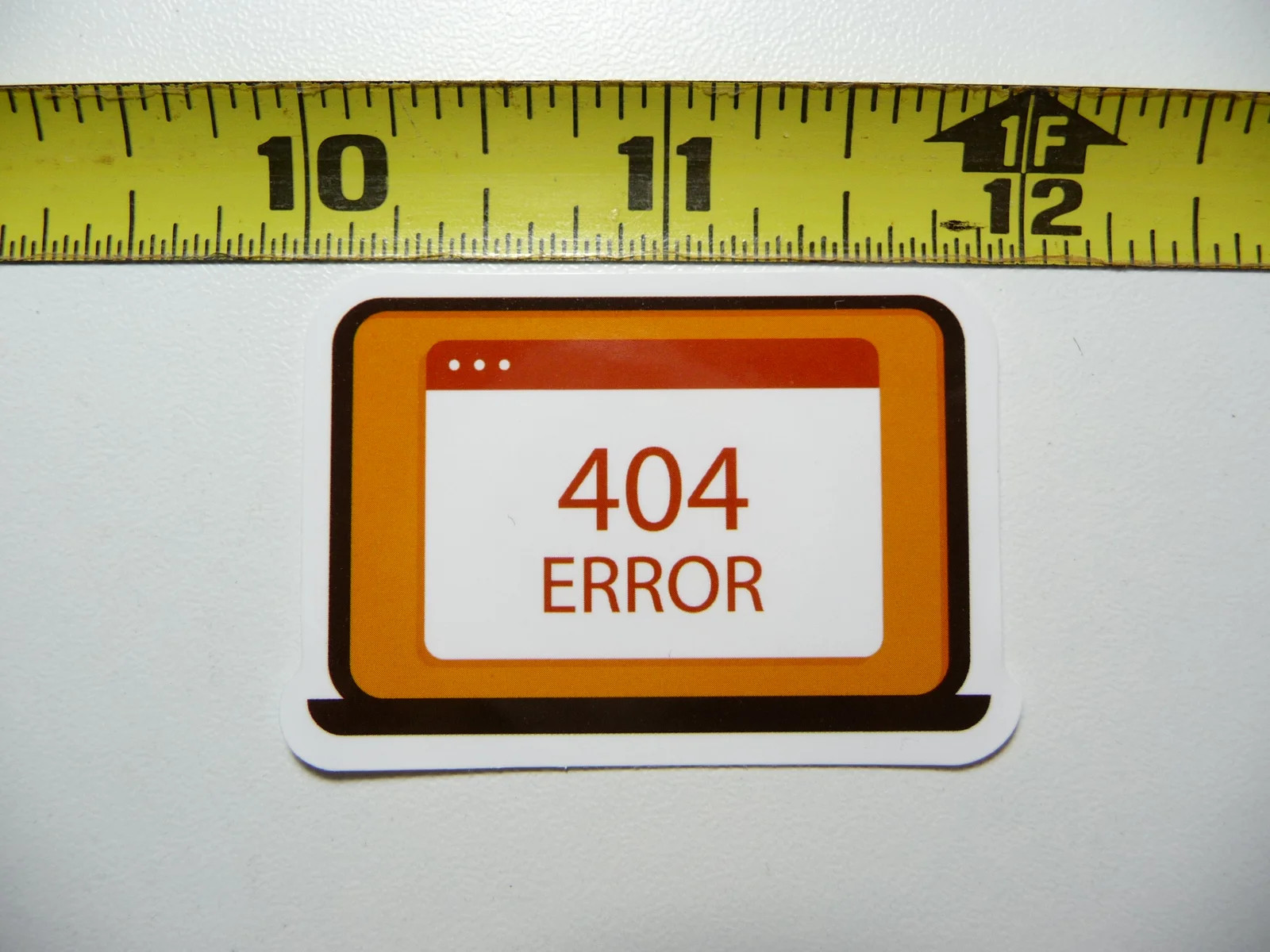 LAPTOP COMPUTER 404 ERROR SMALL STICKER DECAL FUNNY JOKE GAG PRANK FUN