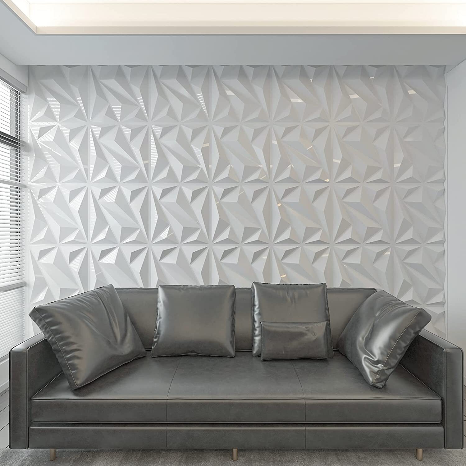 12pcs/Set 3D Wall Panel Ceiling Tiles Wallpaper Background Decal Home DIY Decor