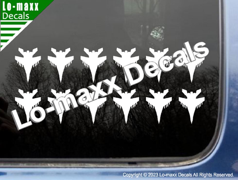 Russian Mig-35 Fighter Military Aircraft Victory Kill Markings Die Cut Decal