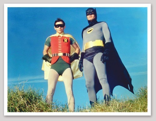 BATMAN & ROBIN *NEW* Sticker Measures 5.25" x 4 "