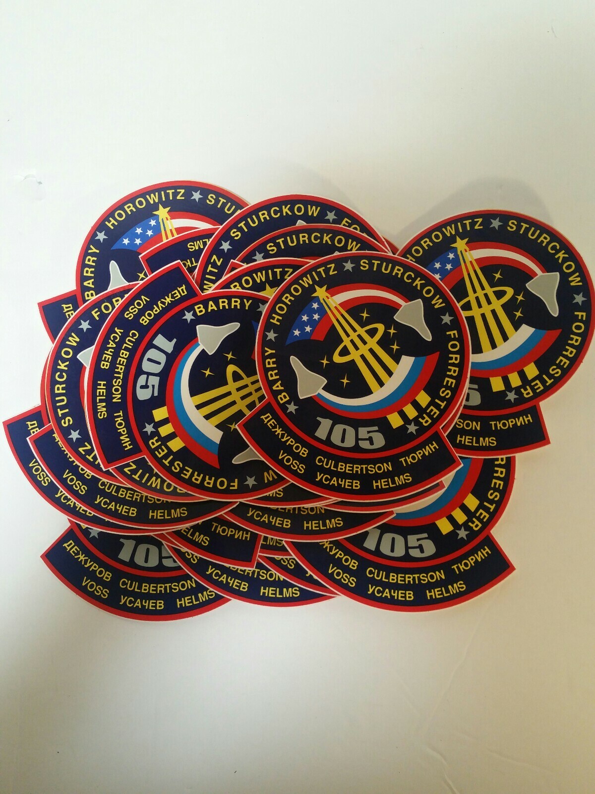 Nasa Discovery Sticker M527 Space Program LOT of 24 STS-105