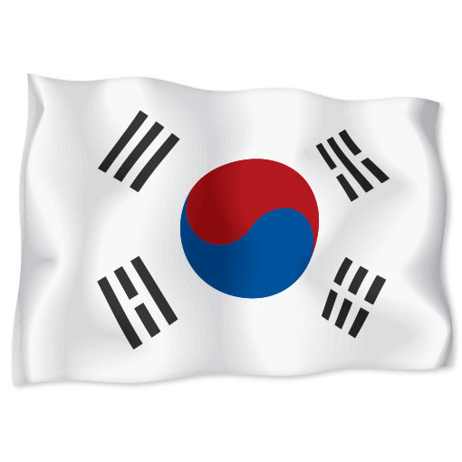 SOUTH KOREA Flag car bumper sticker decal 6" x 4"