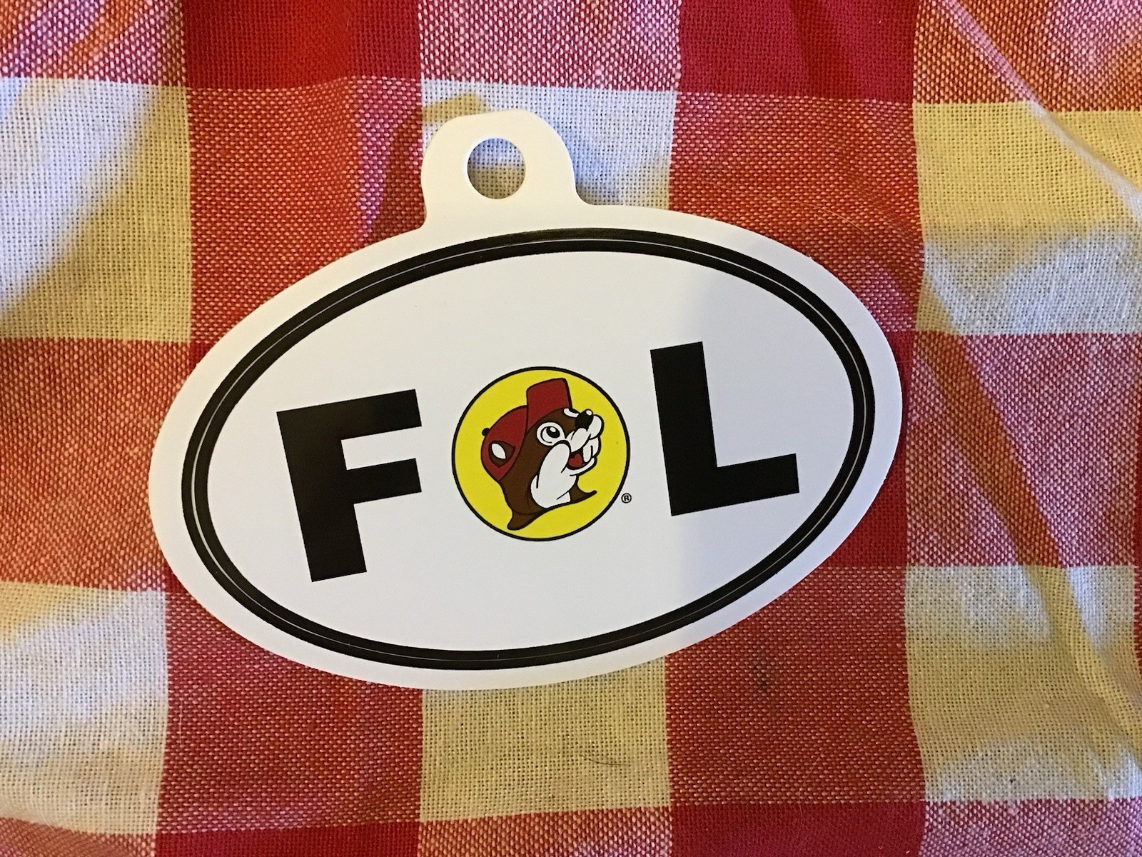 Buc-ee’s Classic Beaver Logo Florida 4” Oval Sticker -NEW