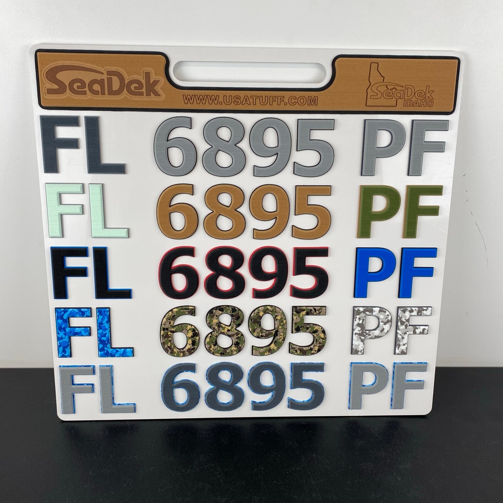 SeaDek Raised 3" Boat Registration Numbers Set | Peel & Stick Install – AQ/B
