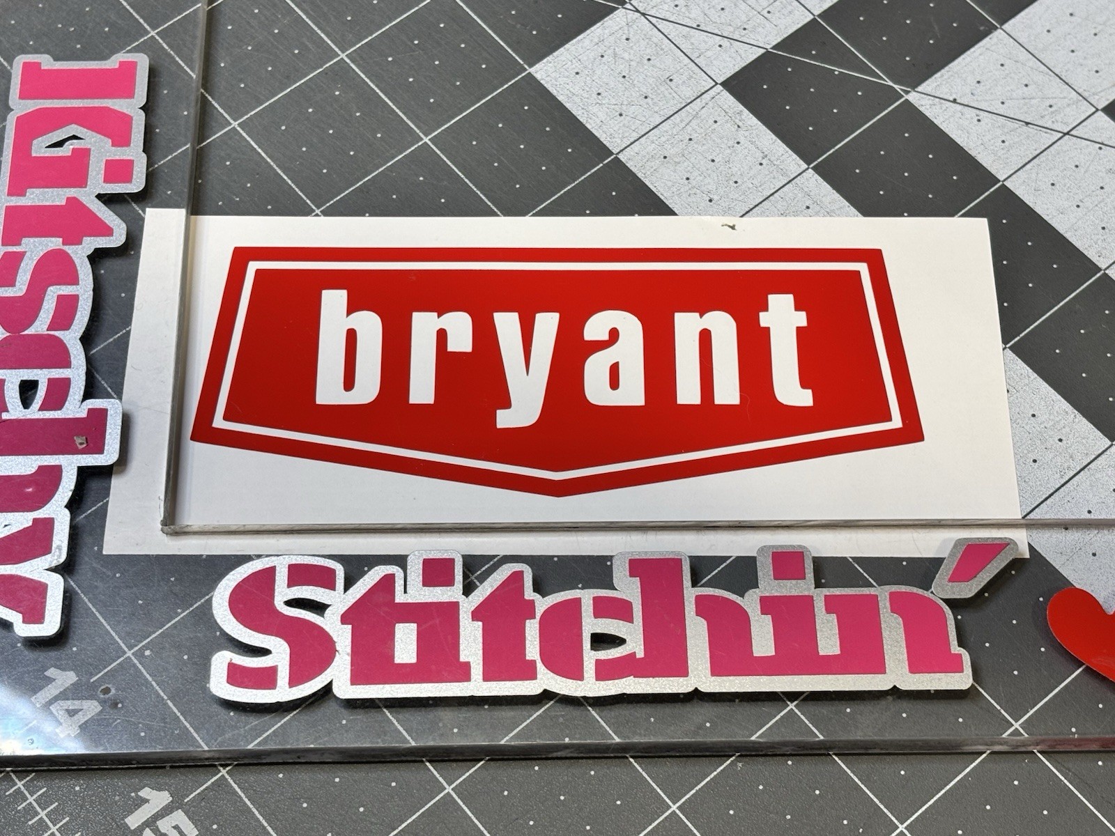 Bryant HVAC Die Cut Vinyl Decal Heating Cooling Plumbing Trades Blue Collar Van