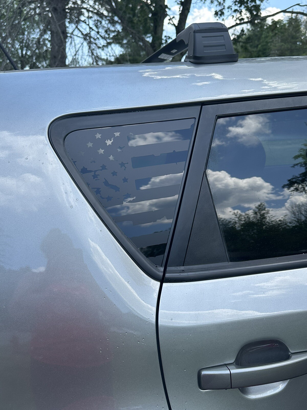 USA Distressed flag quarter panel window decals Fit any 2014-2019 Kia Soul
