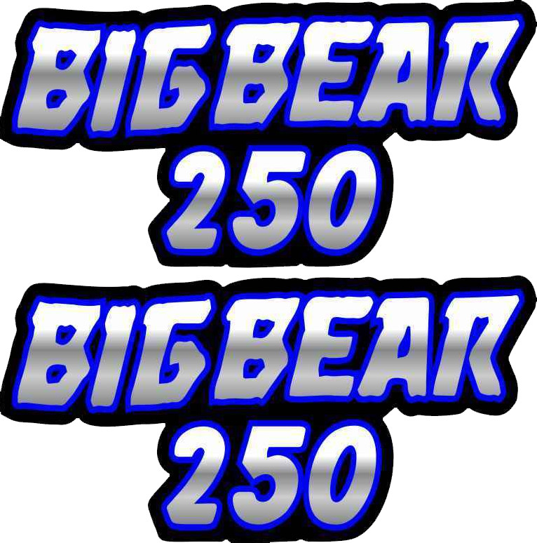 Big Bear 250 2×4 4×4 Blue Gas Tank Graphics Sticker Decal