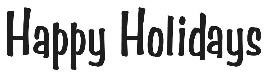 HAPPY HOLIDAYS DECAL Window Door Wall Vinyl STICKER Xmas Holiday Decoration
