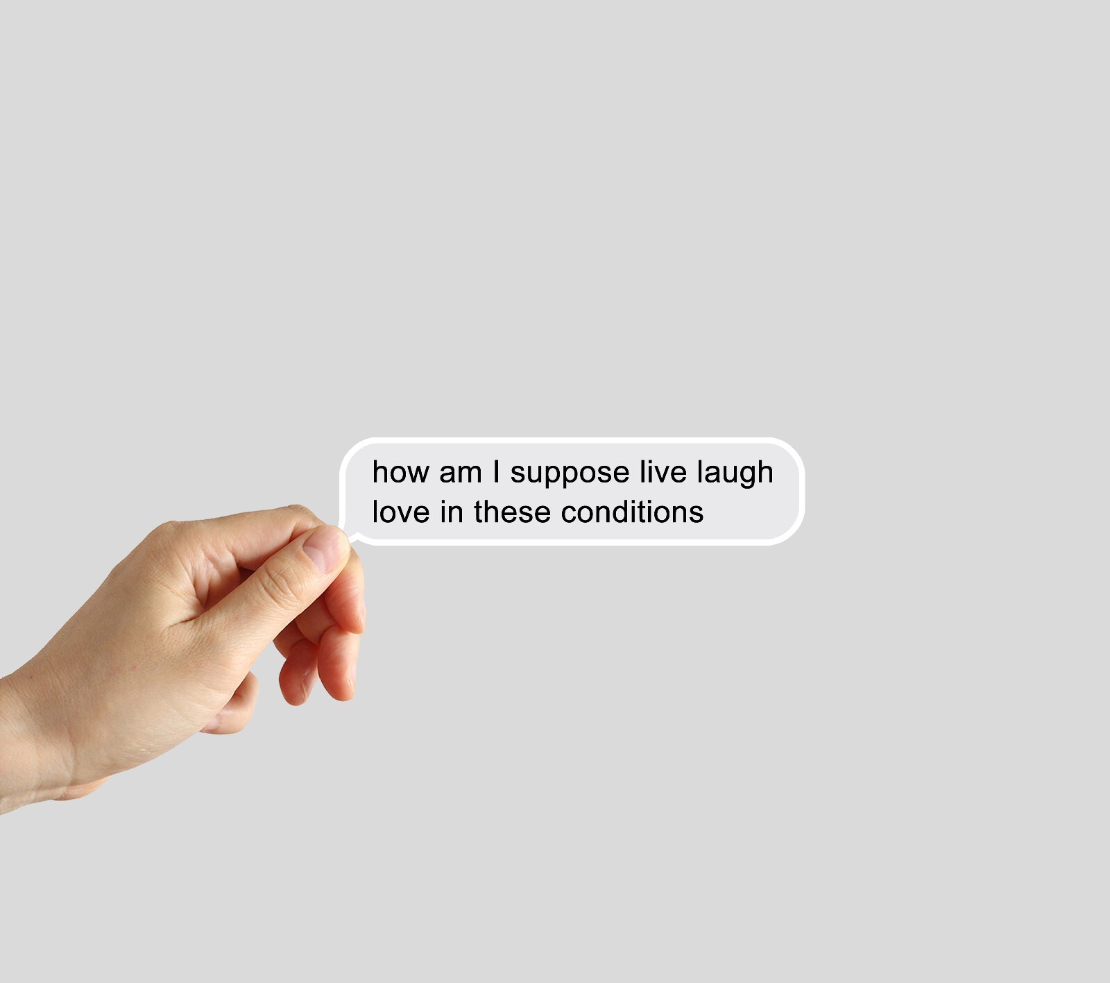 Live Laugh Love Sticker Funny Meme Water Bottle Laptop Notebook Sticker