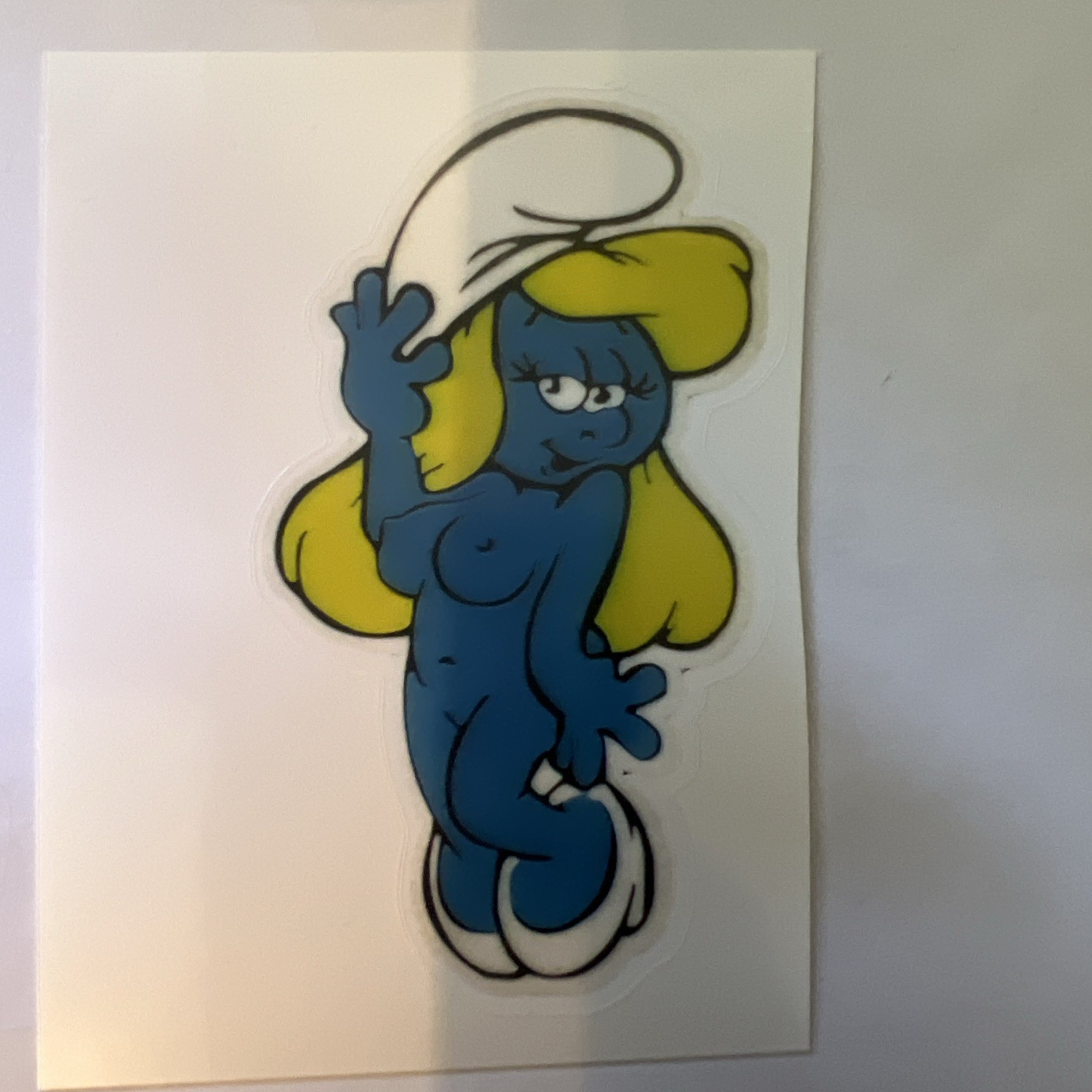 Smurfette Sexy Sticker 4×2
