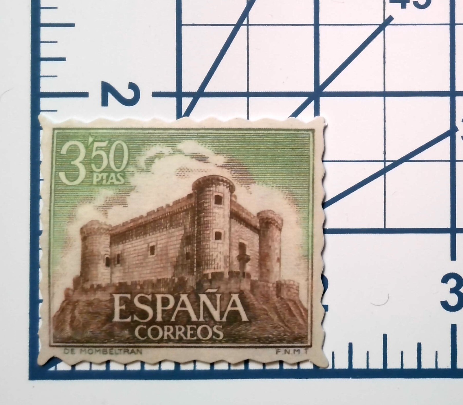 Spain Castle Mombeltran Stamp Vinyl Sticker Die Cut Scrapbooking Journal Decal