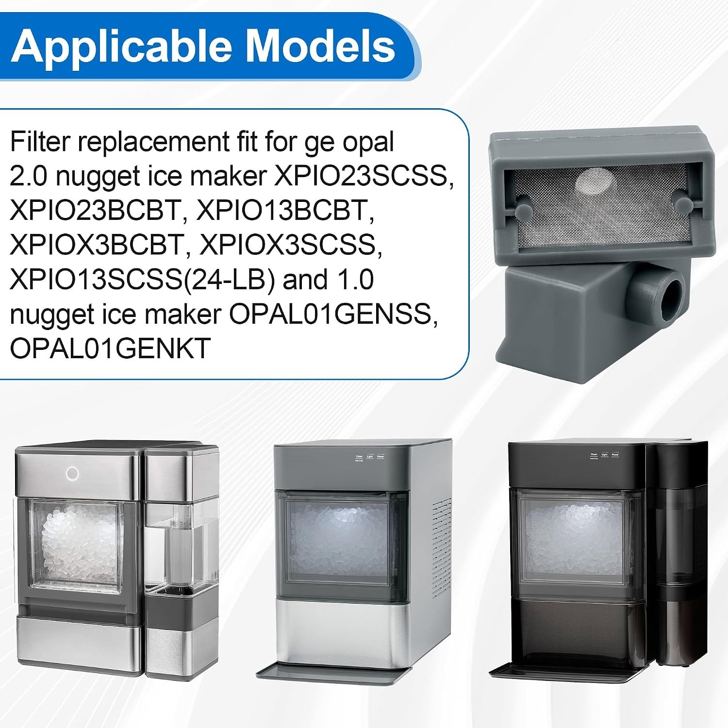 Ice Maker Filter Fit GE Profile Opal 2.0 Nugget 1.0 Countertop Water 2 Pack