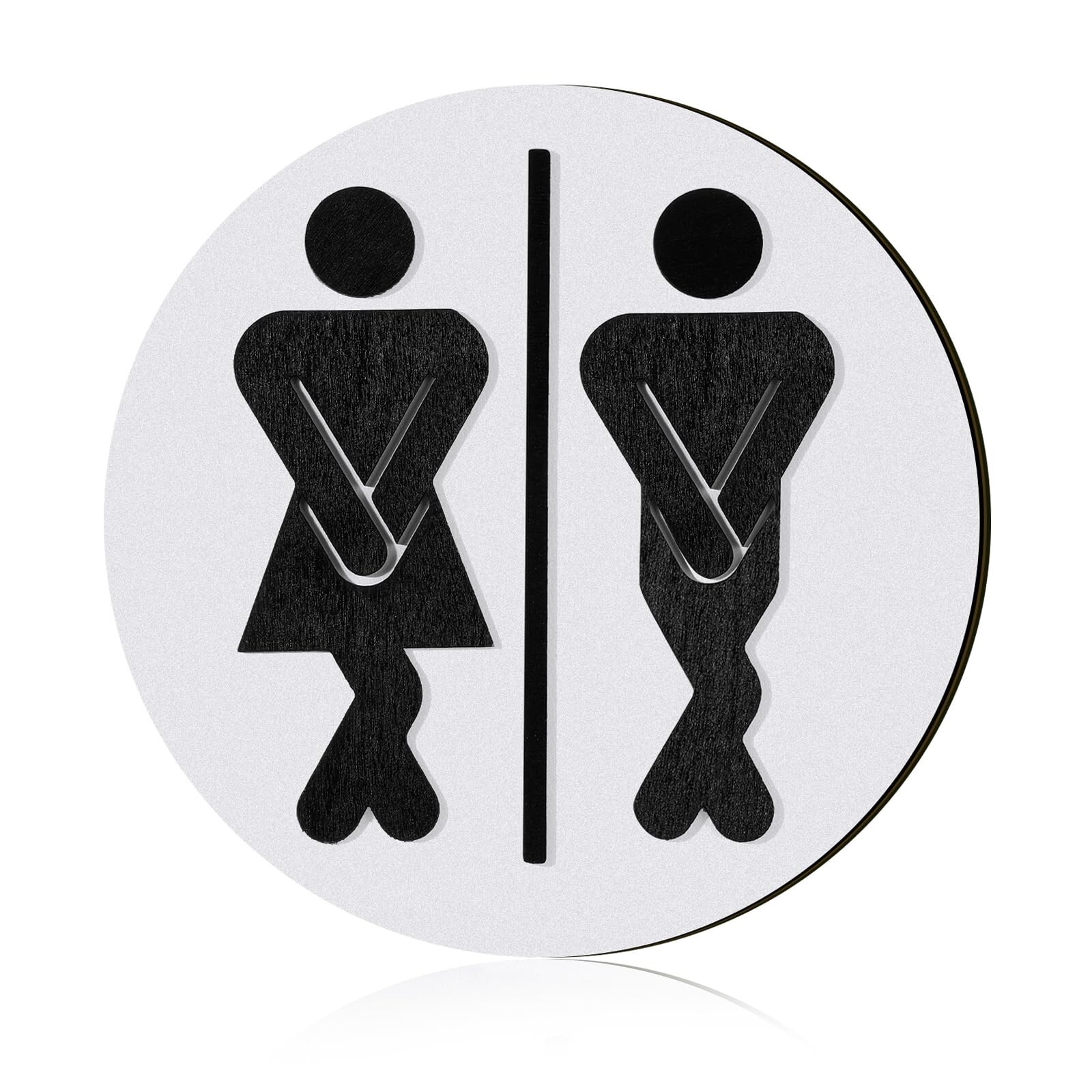 Jetec Restroom Sign Half Bathroom Decor Funny Bathroom Signs Bathroom Shelf D…