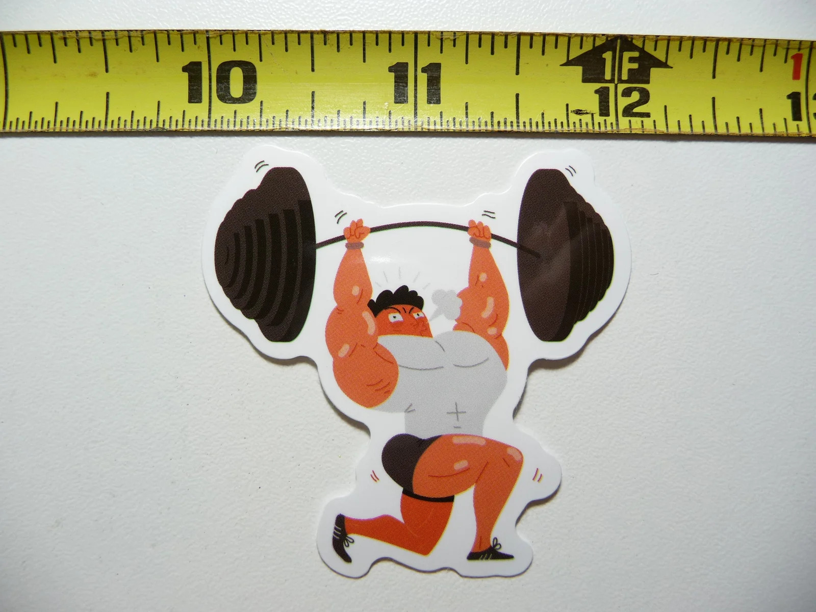 SUPER BARBELL LIFT SMALL STICKER DECAL EXERCISE WEIGHTS FITNESS WEIGHTLIFTING