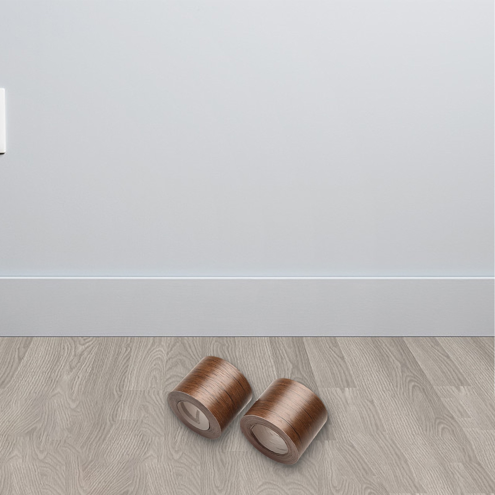 Smooth Application of Multi Color Wooden Texture Skirting Stickers Set