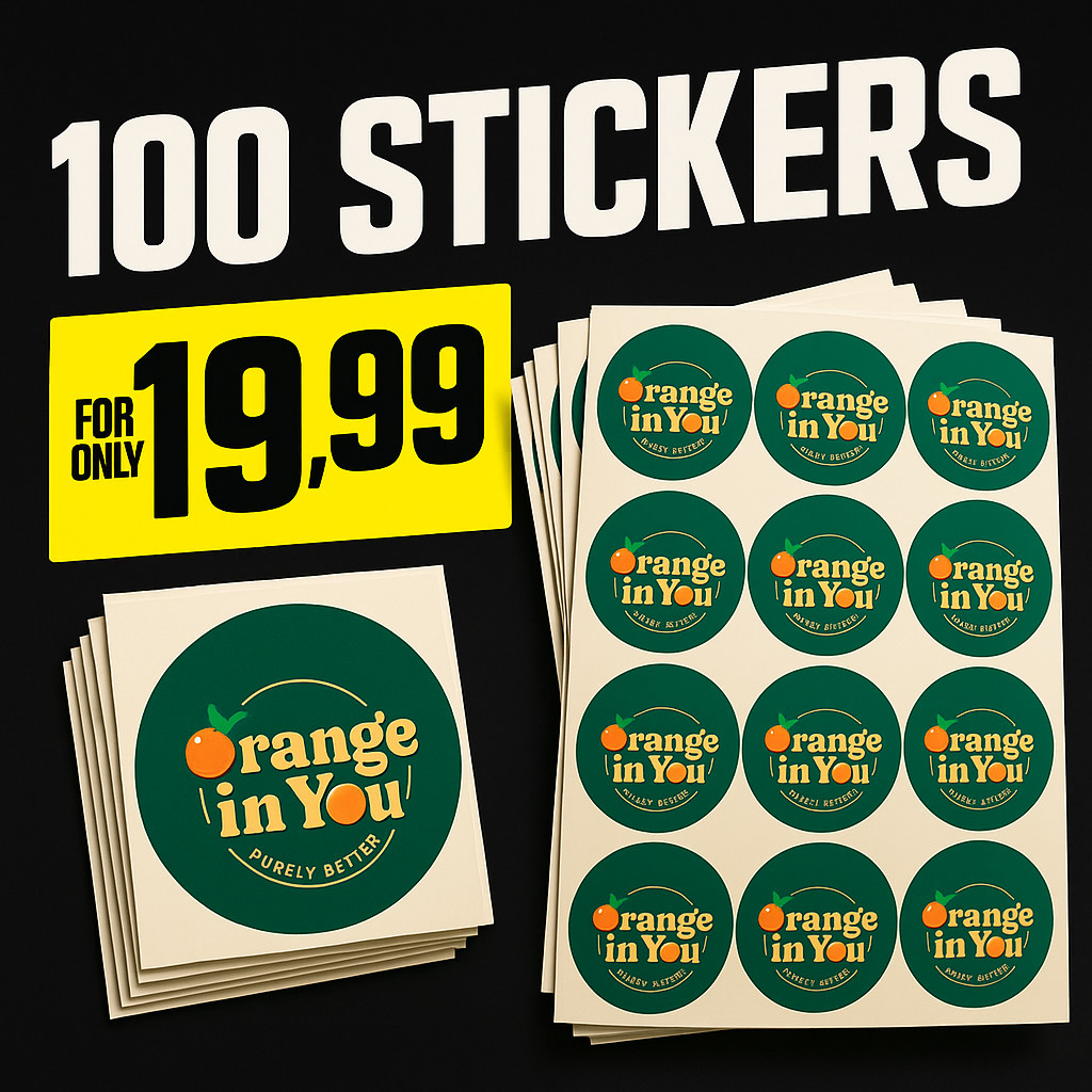 Custom Stickers – Matte or Glossy – Waterproof, UV & Fridge Proof