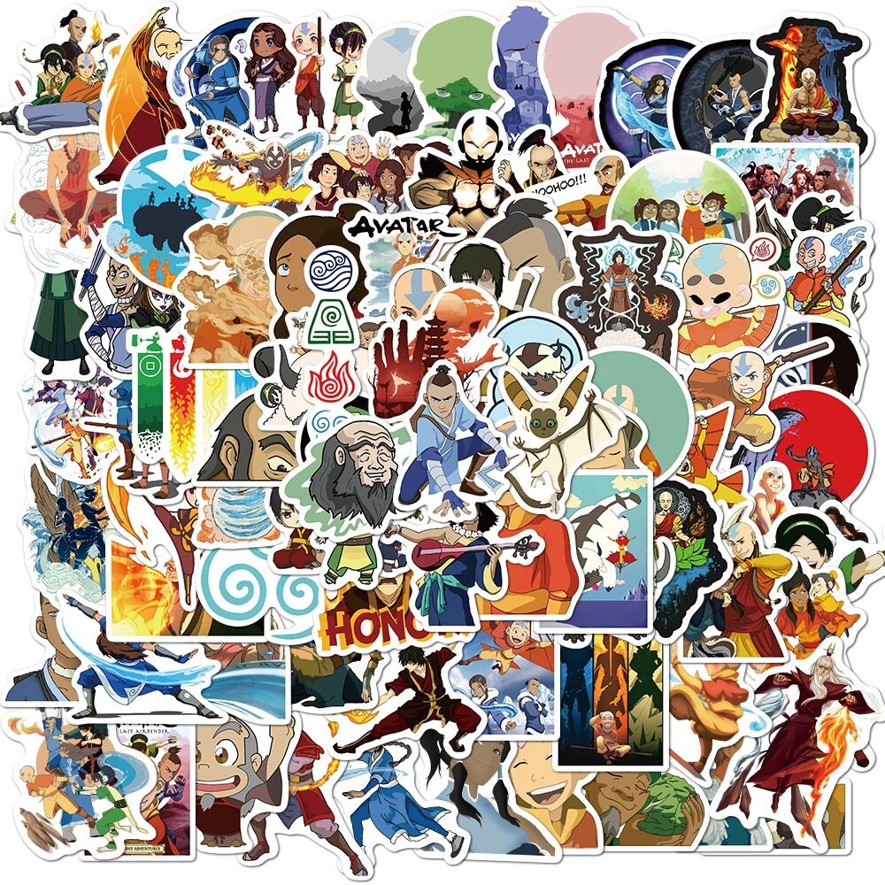 Cute Avatar Animated Cartoon Stickers Random 10/25/50 Pcs – No Duplicates