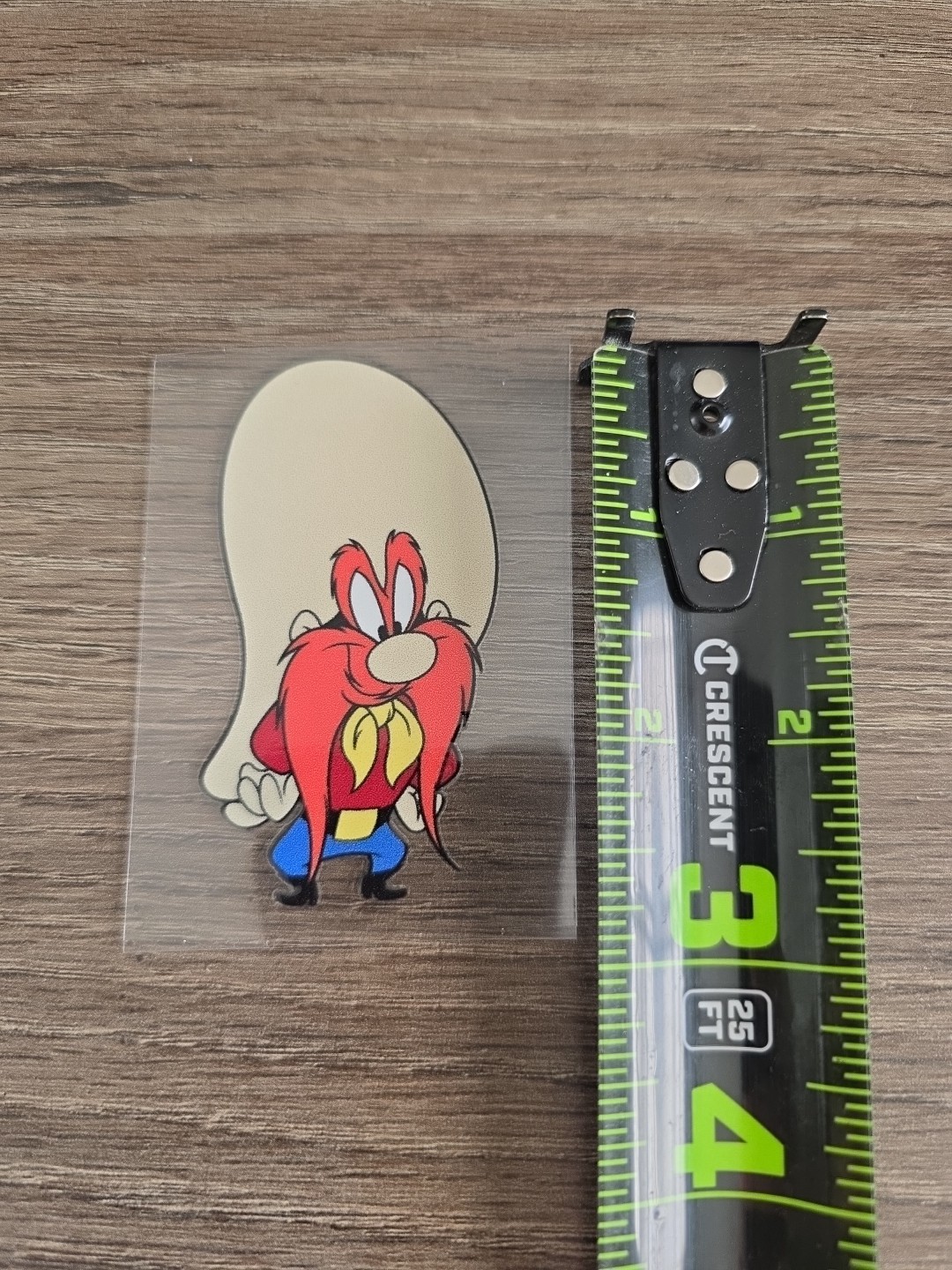 Yosimeti Sam Retro Vintage Cartoon Raised UV DTF Decal In Full Color 3in.