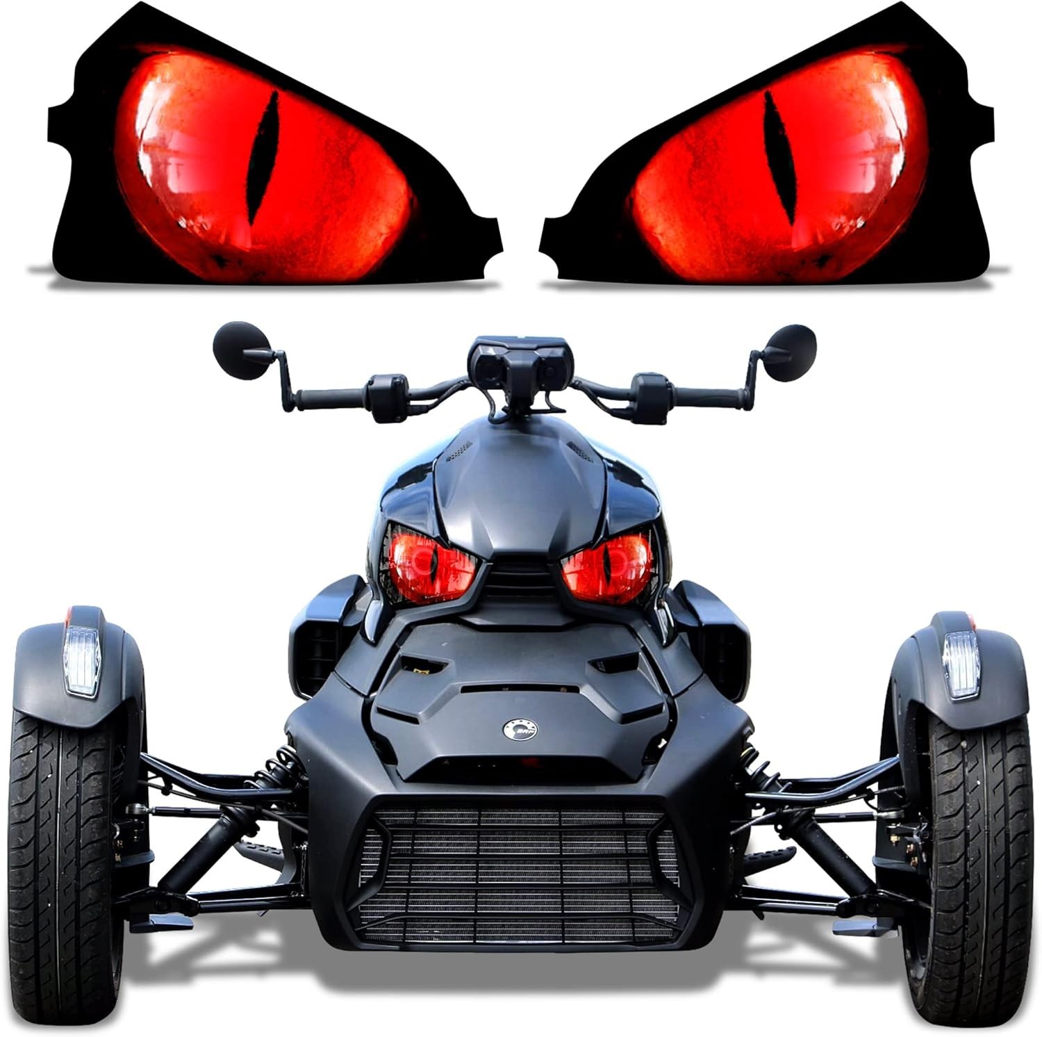 Roadster Headlight Eye Graphics Decal Cover Compatible With Canam Ryker 20192022