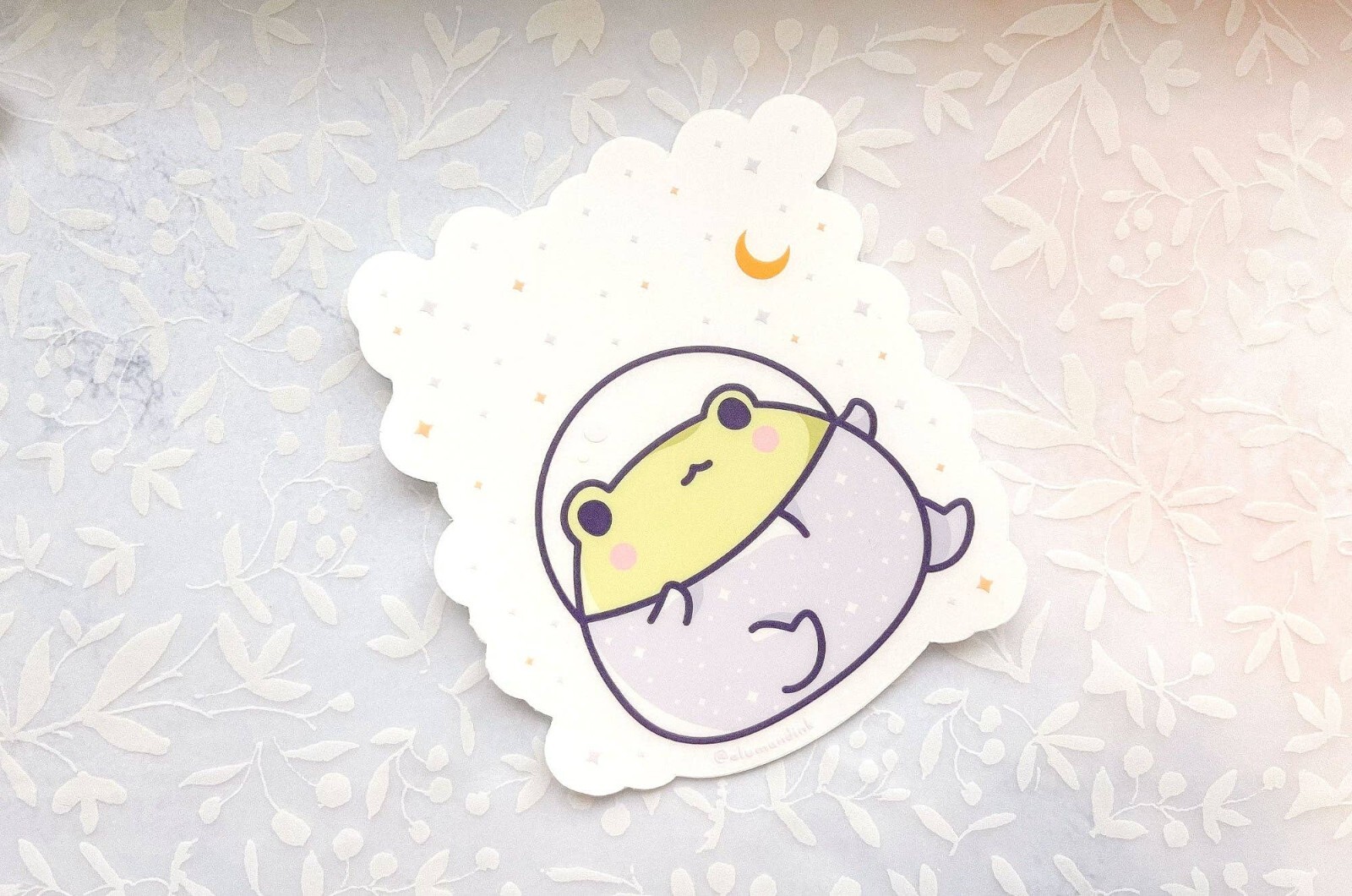 Gogo the Frog in Space Sticker – Clear Vinyl