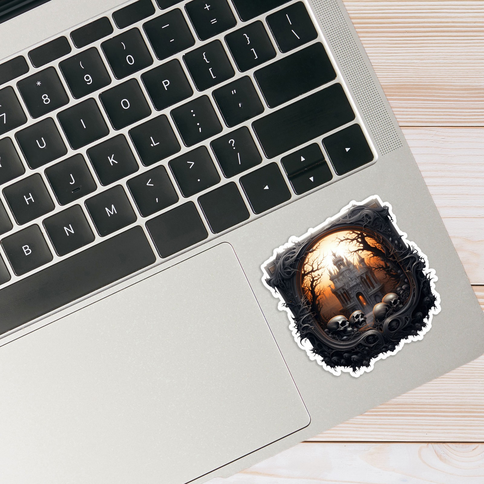 Haunted Castle Gothic Frame – Vinyl Decal Sticker – Car Window Laptop – #1948