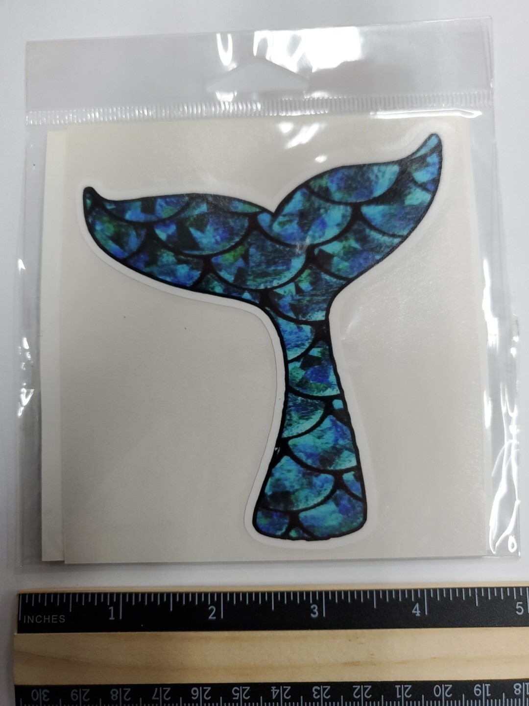 Artistic Whale Tail Vinyl Decal Sticker – 4" x 4"