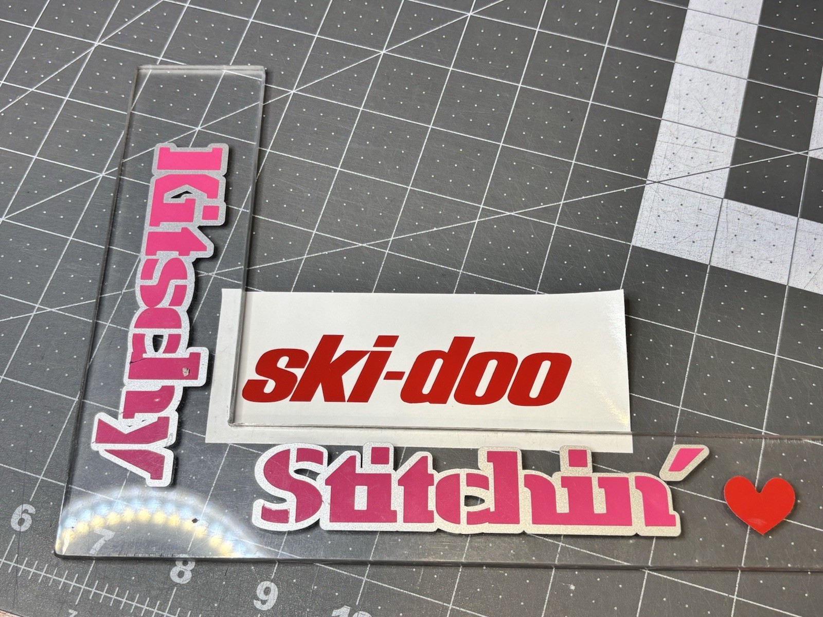 TWO SKI D00 Die Cut Vinyl Decals Snowmobile Sled Winter Motorsports Racing