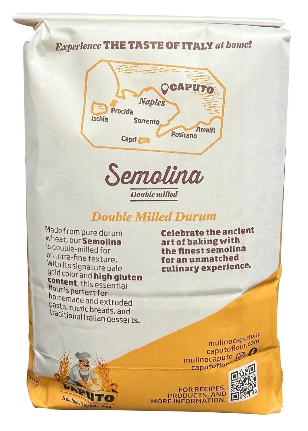 Semolina Wheat Flour 2.2 LB (Pack of 6) 211.2 Ounce 1)