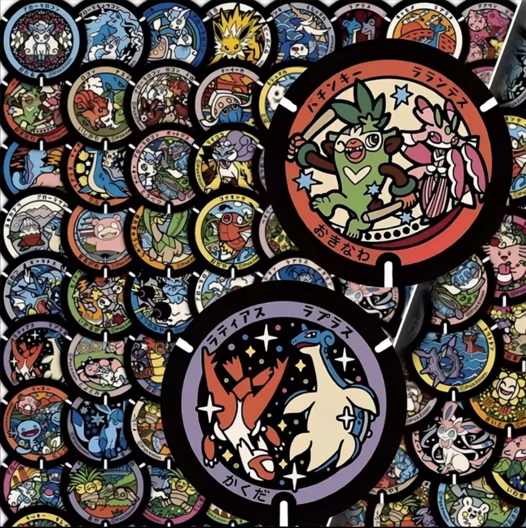 20 PCS Mini Cute Pokémon Card Characters Cartoon Doodle Anime Stickers BRAND NEW