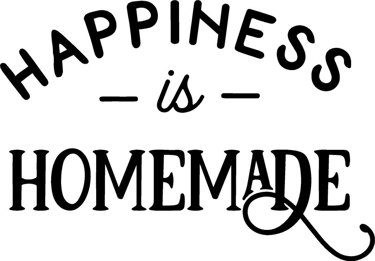 Happiness is Home Made Kitchen Vinyl Decal Home Décor 12" x 17"