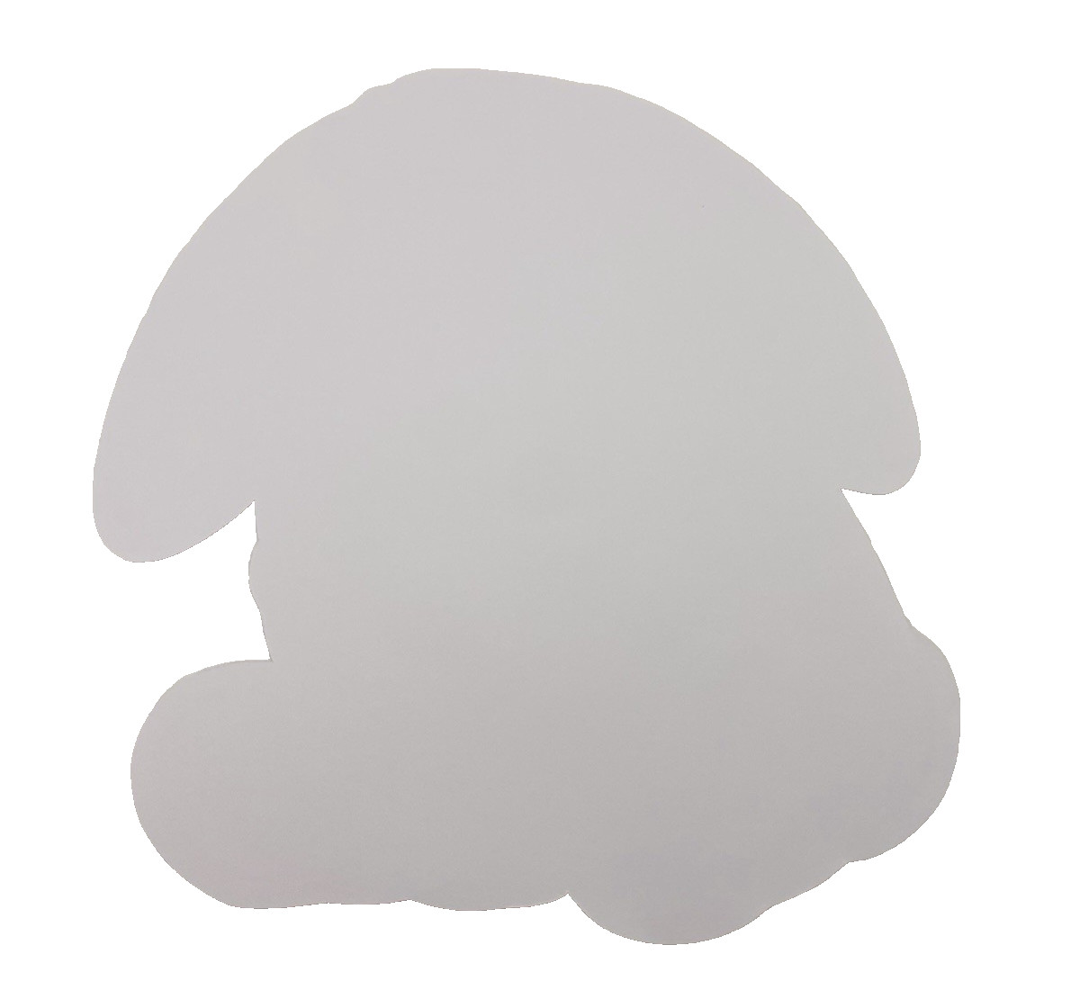 White Shiny Bunny Animal Waterproof Car Decal Wall Poster Vinyl Sticker Large